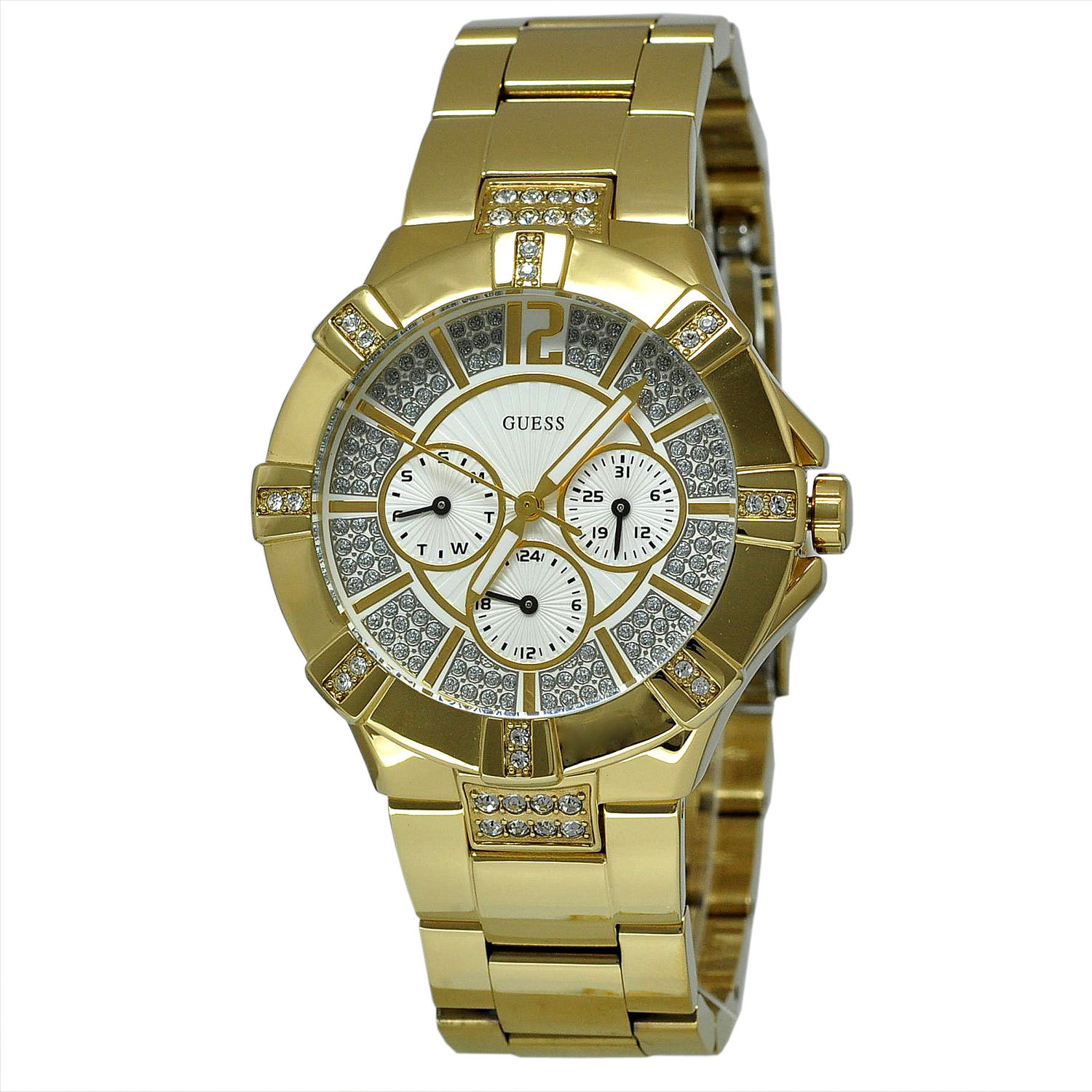 Guess w13573l1 vista oro reloj mujer multifuncion cuarzo nuevo original