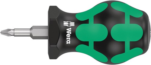 Wera Stubby Screwdrivers Short Slotted, Phillips, Torx, Pozi, SQ - Choose size - Picture 10 of 21