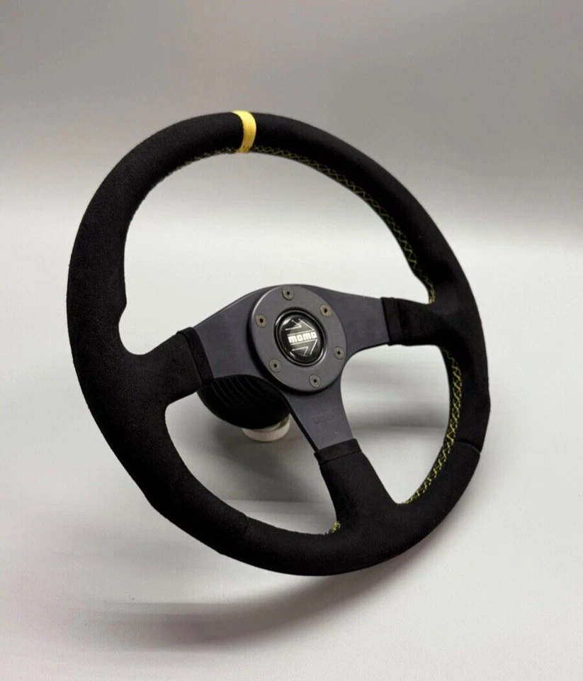 Volante Honda Acura Integra DC2 Momo Alcantara + Hub Boss Kit Mamá Foto 3 de 4