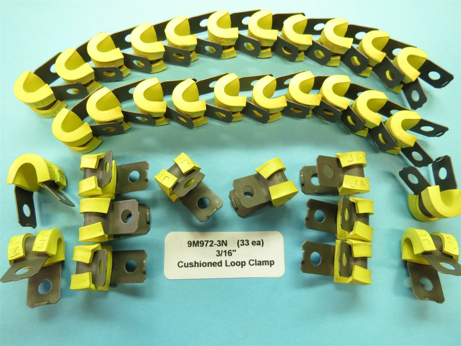 3/16” Locking Cushion Loop Clamps Aircraft Race J&M 9M9723N Adel (33