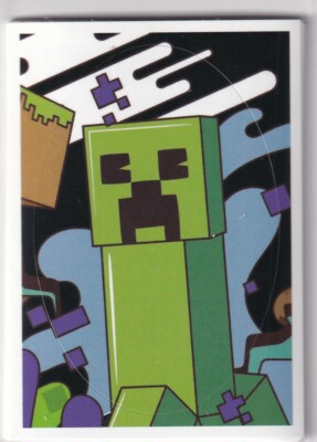 Panini Minecraft Treasure Sticker 2021 Nr. 158 Art out of the Cube Creeper