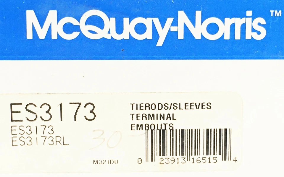 Extremo de varilla de amarre de dirección McQuay-Norris ES3173 NOS Foto 3 de 3