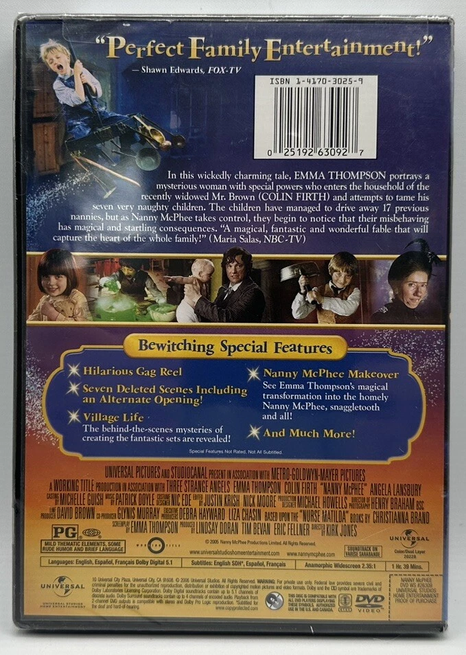 Nanny McPhee DVD Emma Thomas Colin Firth Brand New Free Shipping 2006 - Image 2 of 3