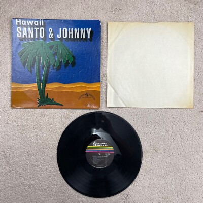 Vintage 1961 Santo & Johnny Hawaii 33 RPM Record LP CALP 1004