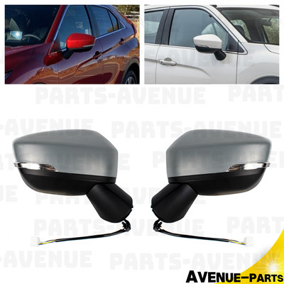 5Pin Paintable Heated Mirror For Mitsubishi Eclipse Cross 17-20 Pair LH&RH Side