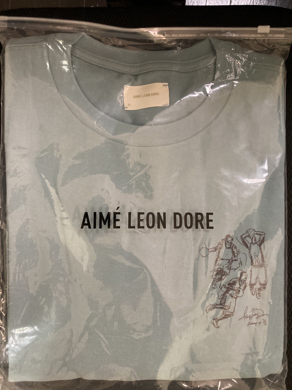 Aime Leon Dore ALD Basketball Study Tee in Tourmaline T-Shirt SS23 Mens  Size XL