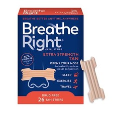 Breathe Right Nasal Strips, Extra Strength, Tan Nasal Strips, Help Stop Snori...