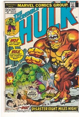 Incredible Hulk #169 (VF+) 1973 Marvel Comics ''Calamity The Cloud!'' 1st B-Beast
