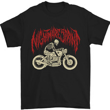 Nightmare Sprint Motorrad Motorrad Biker Herren T-Shirt 100% Baumwolle