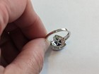 10 MM Trillion CheckerCut  Halo Simulated Blue Sapphire Silver Ring,NWOT, Pretty — photo 5
