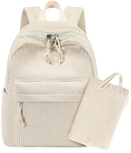 Angel Kiss Small Corduroy Backpack Purse for Women, 3in1 