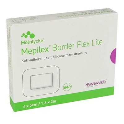 Mepilex Border Flex Lite 5 x 12,5 cm 5 Stück Schaumverband