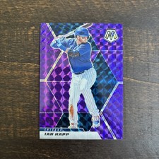 2021 Panini Mosaic #38 Ian Happ Purple Mosaic Prizm /49 Chicago Cubs