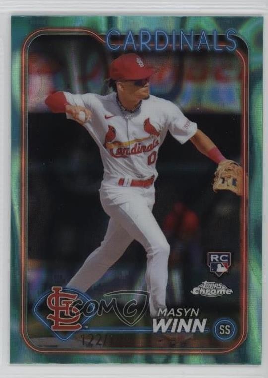 2024 Topps Chrome Aqua Lava Refractor 122/199 Masyn Winn #189 b7z