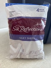 Hanes Silk Reflections Silky Sheer Control Top RT 4 PACK NATURAL 04 115784 AB