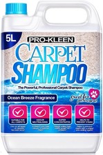 ProKleen Carpet Shampoo Cleaner Pet Odour Remover Upholstery Wool Clean Ocean 5L 3.39 per litre