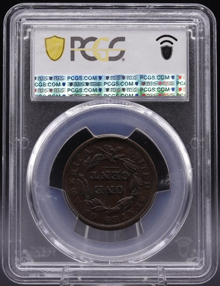1839 N-2 Large Cent PCGS XF45 Head of 1838 Early US Type of 1838 Copper Coin - Image 2 of 4