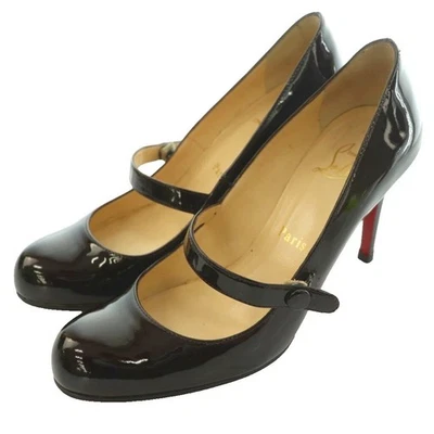 Christian Louboutin Mary Jane Escarpins à talons sangle, cuir verni EU:36 US:... - Photo 1/4