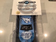 KEVIN HARVICK AUTOGRAPHED 2020 BUSCHHHHH LIGHT DIECAST WCOA  AUTOGRAPHED CARD