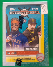 2021 Topps Big League Baseball EXCLUSIVE HUGE Sealed Blaster Box-BLUE PARALLELS!