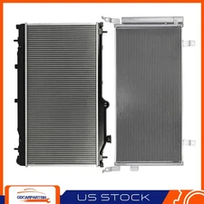 Radiator And A/C Condenser Aluminum Cooling Kit For 2012-2015 Chevrolet Camaro