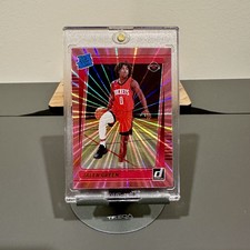 2021-22 Panini Donruss Jalen Green RC Rated Rookie Pink Holo Laser SP Rare #209