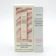 SU:M37 Micro Active Pink Vitamin Bubbletox Mask Pack 4ml x 14pcs K-Beauty
