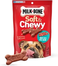 Milk Bone Soft & Chewy Dog Treats Made With Real Bacon, 5.6 oz