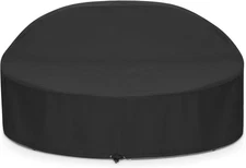 SunPatio Outdoor Daybed Cover, Heavy Duty 75L x 75W x 35/16H, Black 
