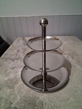 Large Stainless Steel 3 Tier Cake Stand