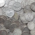 $1 Face - 90% Silver Walking Liberty Half Dollar Circulated (Two Coins)