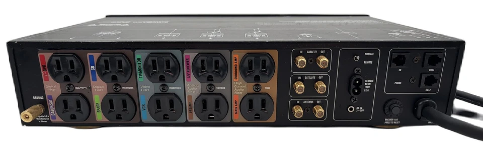 Monster Power HTS 3500 MKII Home Theatre Surge Protector 8 Outlets - Image 2 of 4