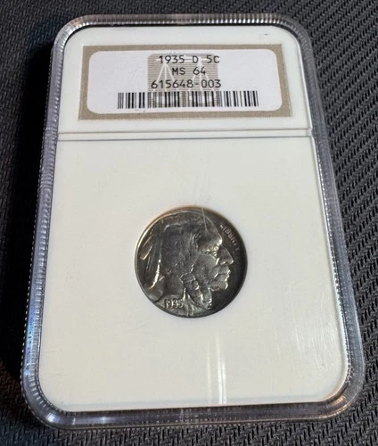 1935-D Buffalo Nickel, MS64 NGC
