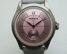 Merkur Peking Sector Dial 39mm Stainless Steel Manual Winding Wristwatch w/Box