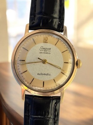 Vintage Uhr Condor 65 Automatic 25Jew Retro Watch Made Germany Herren Original 