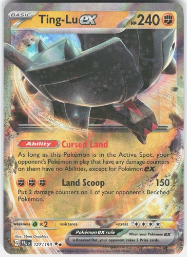 Ting-Lu ex 127/193 Double Rare Paldea Evolved Pokemon Holo Near Mint