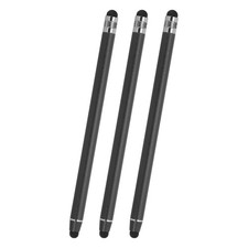 3 Pcs Stylus Pens for Touch Screens, 2 in 1 Universal Capacitive Stylus, Black