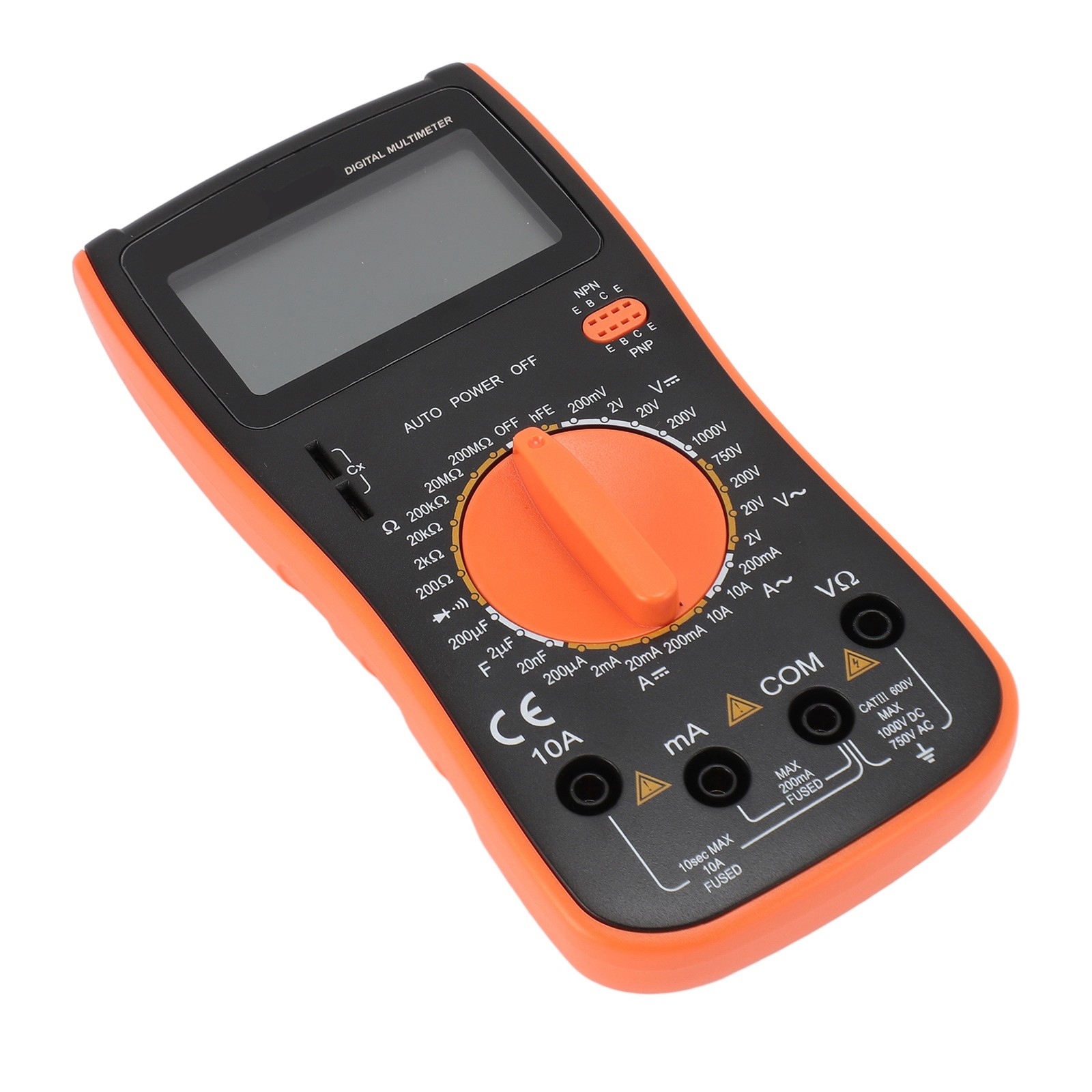 VC9208 Digital Multimeter LCD Display Voltage Current Capacitance Resistance