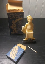 Billy, The Smoking Newboy 1950s Old Store Stock New In Box Made In Italy