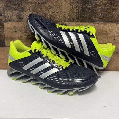 Adidas Springblade Sprint - Navy Solar Yellow Silver - Men s Size 13 - D66212