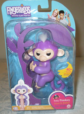 WowWee Kiki Fingerlings Glitter Monkey Interactive Baby Pet - Purple