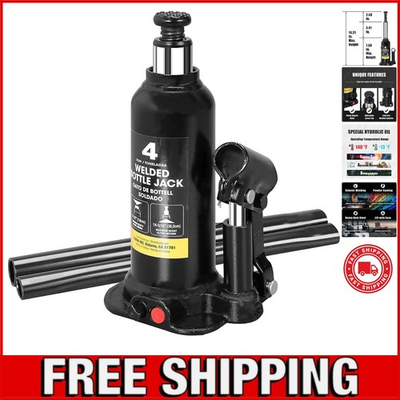 #ad Torin 4 Ton Hydraulic Bottle Jack Max Height 14.31 Inches for Easy Auto Repair $62.99