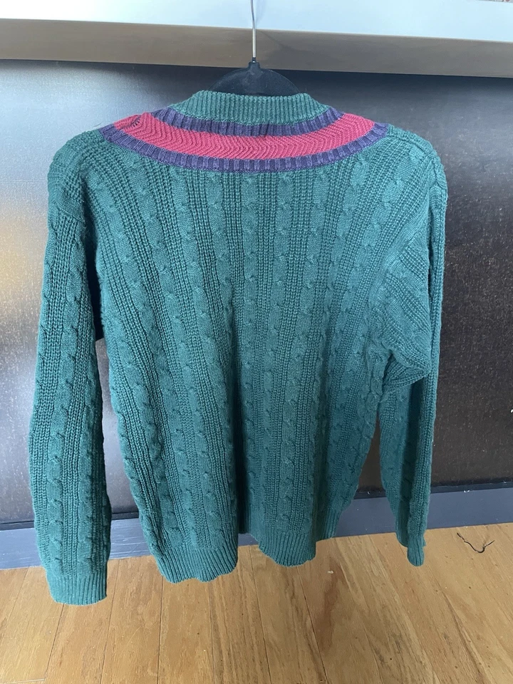 V-образным вырезом кабель вязаный свитер - Изображение 2 из 3