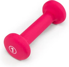 Colored Neoprene Dumbbell (Sold in Singles or Set) Hand Weights, Exercise Free W
