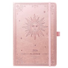 Medium Rose Gold 2026 Planner Weekly Monthly Pages Calendar Stickers 8.4x5.7in