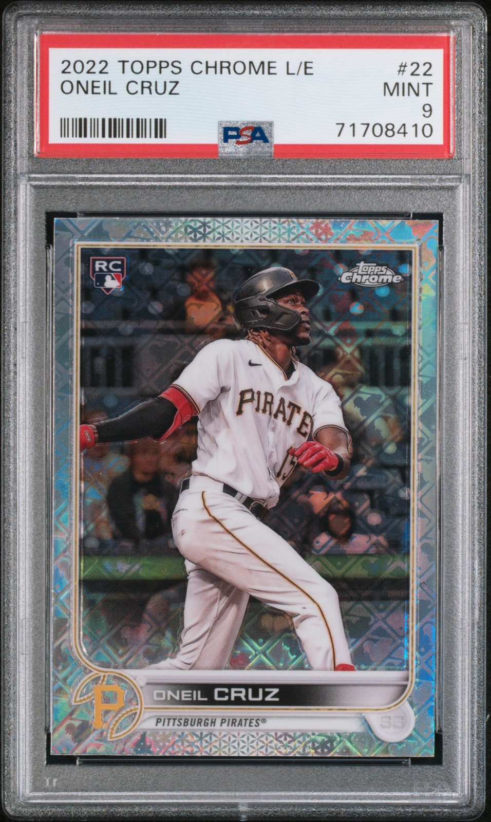 Oneil Cruz RC 2022 Topps Chrome Logofractor Edition  PSA 9