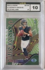 2024 Illusions Caleb Williams RC Illusionists Emerald Green #1 UCG Graded 10