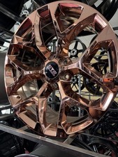 22x9 Str701 Rose Gold Snowflake Style Wheels Set Of 4 6x139.7