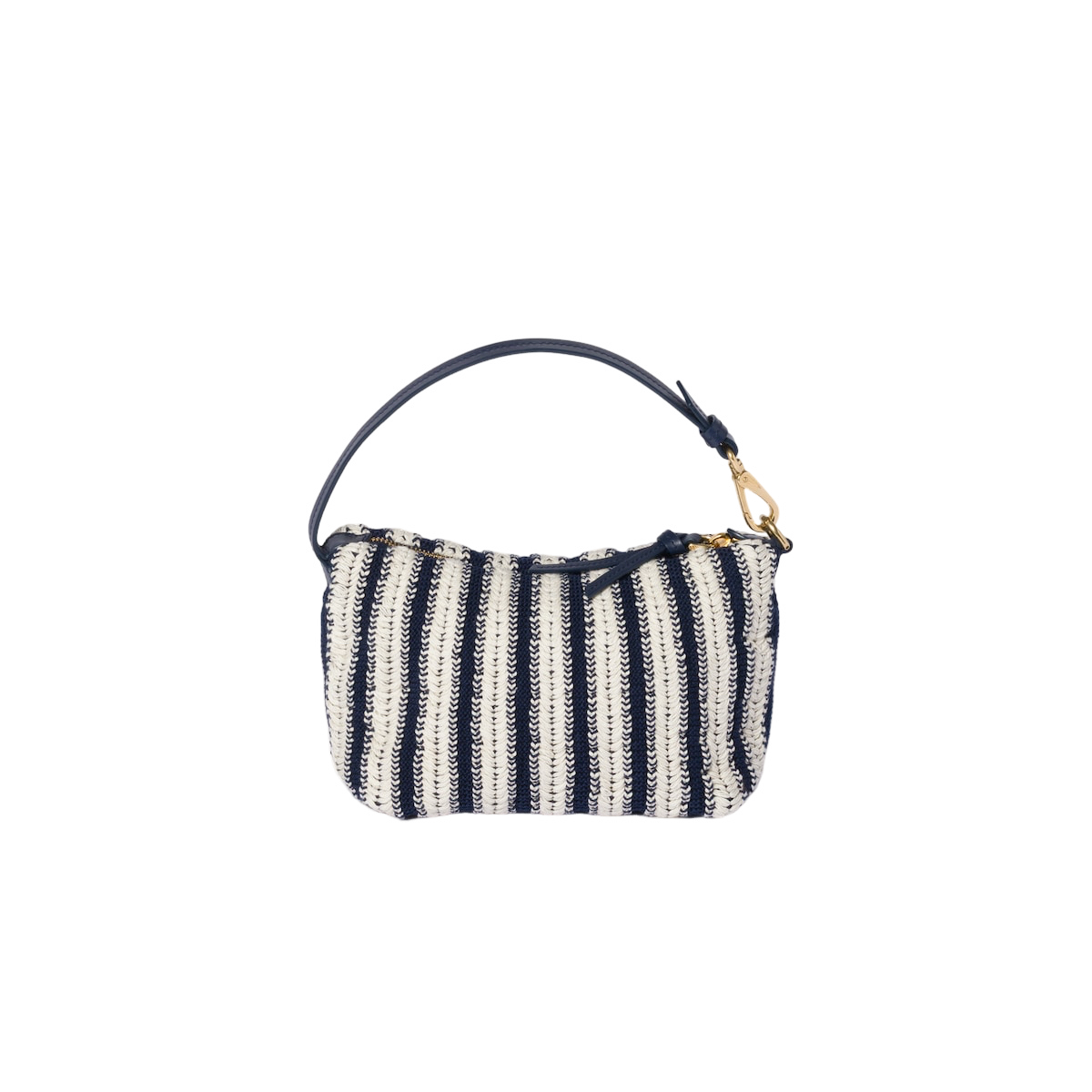 MIU MIU $1620 Blue/Chalk White Crochet Pouch New & Authentic | eBay
