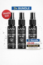 NYX Matte Setting Spray 3x 18ml Bundle💥 FAST UK DISPATCH 💥 LIMITED STOCK £9.99